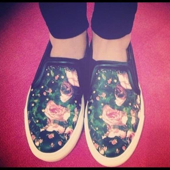 Givenchy women’s floral-print slip-on sneaker skate shoe size IT 38 US 8 - Picture 11 of 16